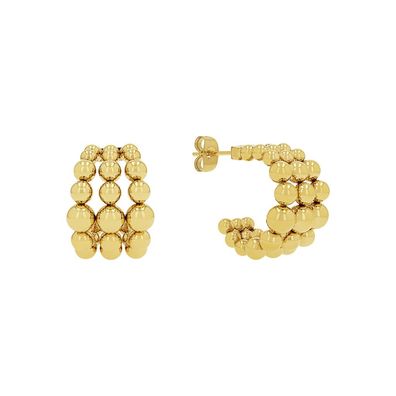 Joop! Creolen 2039831 Edelstahl, Ionen plattiert gold