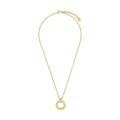 Joop! Halskette 2039841 Edelstahl, Ionen gold plattiert, Zirkonia