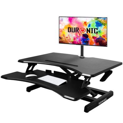 Duronic DM05D16 Computertisch Workstation 76 x 49 cm Höhenverstellbar Stehpult