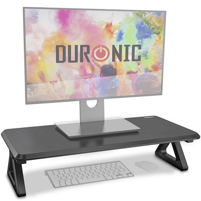 Duronic DM06-1 BK Monitorständer 62 x 30 cm Ergonomisch Bildschirmständer LCD