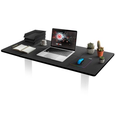 Duronic TT160 BK Tischplatte 160x60 cm für höhenverstellbaren Schreibtisch