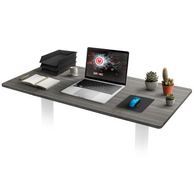 Duronic TT160 GY Tischplatte 160x60cm, höhenverstellbarer Schreibtisch