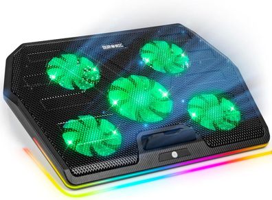 Duronic LC4 Laptop Kühler, Gaming Notebook Kühlpad, höhenverstellbar