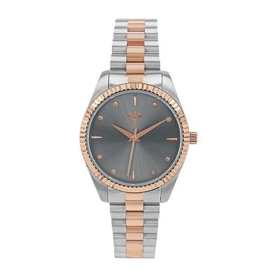 Joop! Damenarmbanduhr 2039570 Edelstahl, Quarz, silberfarben, rosé