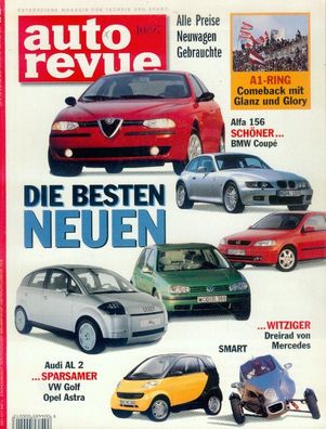 Auto Revue 10 / 1997, Alfa Romeo, Lotus, BMW Z3, Jaguar, Mercedes, F1