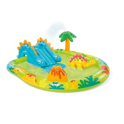INTEX Playcenter Little Dino 57166NP aufblasbar Rutsche Dino Garten Pool 191cm