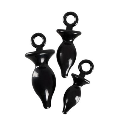 Anal Training Set 3 Analplugs konisch Rückholring