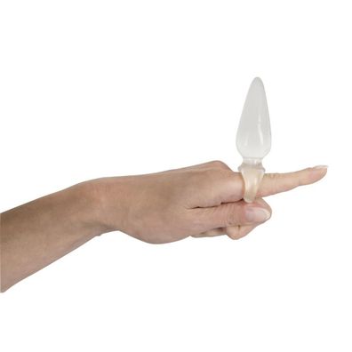 Anal Dildo "Finger Plug" 9,5cm Ø2,7cm Transparent