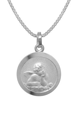 trendor Schmuck Kinder-Halskette mit Schutzengel-Anhänger Silber 925 73181