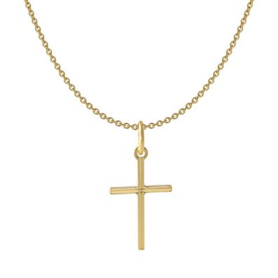 Acalee Schmuck Kinder-Halskette mit Kreuz-Anhänger 333 / 8K Gold 20-1222
