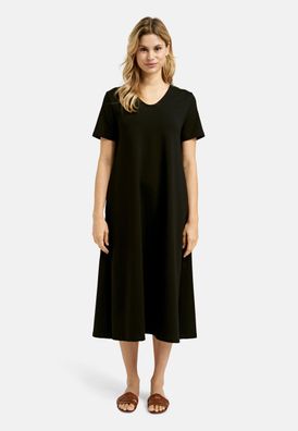 Smith & Soul Sweat Maxikleid mit V-Ausschnitt in Black