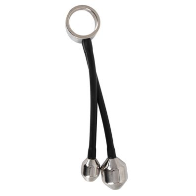 Cockring Penisring mit Anal Plug Gewichten 840g aus Metall