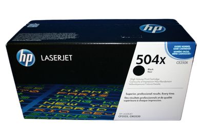 HP CE250X HP504X Toner Schwarz CP3525 / CM3530 -A
