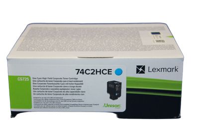 Lexmark 74C2HCE Toner Cyan -B