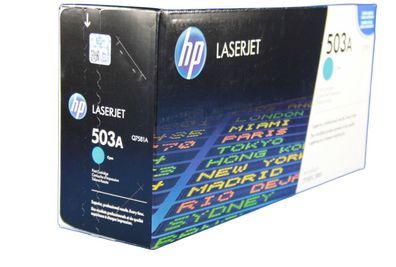 HP Q7581A HP503A LaserJet 3800 Toner Cyan -A