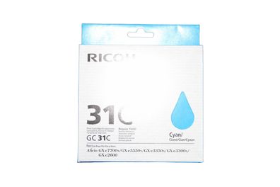 Ricoh 405689 GC-31C Gel Cyan -A