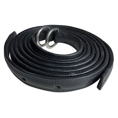 Zugstränge "Top Class" Einspänner D-Ring schwarz Cob