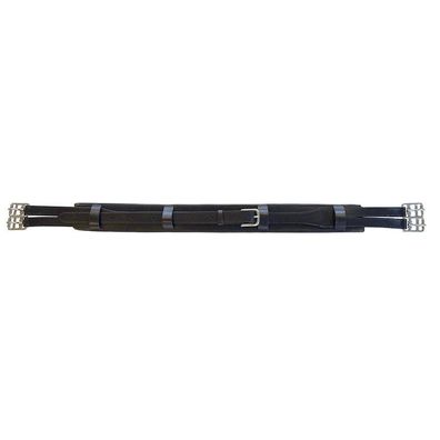 Ledersattelgurt verstellbar schwarz 105-145