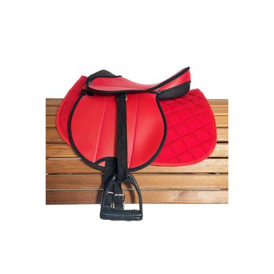 Sattelset "Little Star" groß 14'' rot