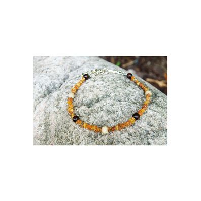 Hundehalsband "Bernstein" Nature 30 cm