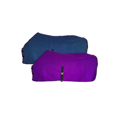 Fleecedecke "Duval" mit Bauchgurt 135 cm lila