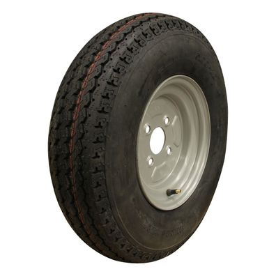 KINGS TIRE Komplettrad 5.00-10 KT-715 4PR + 3.50Bx10H2 ET0 4x115 72 N Stahl grau