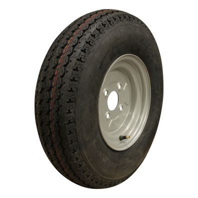 KINGS TIRE Komplettrad 5.00-10 KT-715 8PR + 3.50Bx10H2 ET0 4x115 84 N Stahl grau