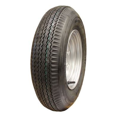 Novio Komplettrad 5.00-10 V-47 6PR + 3.50Bx10H2 ET-2,5 4x100 80 M Stahl grau