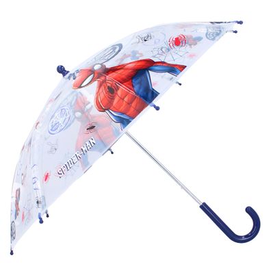 Spider-Man Regenschirm Ø 71 cm Rainy Days – Transparenter Kinderregenschirm mit
