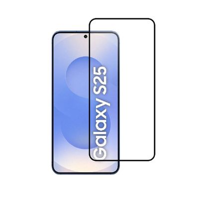 Displayschutzfolie 5D Schutzglas kompatibel mit Samsung Galaxy S25 Edge