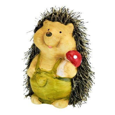 Igel mit Schwamm Keramik 13 cm