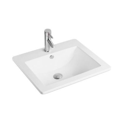 Mexen Salma Einbau-Waschtisch 53x46 cm, Weiß Glanz
