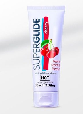 Hot - Superglide Kirsche - essbares Gleitmittel - 75ml