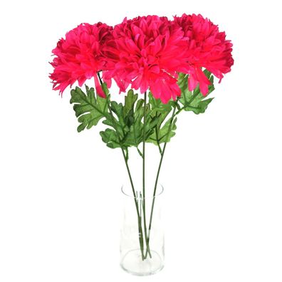 Chrysantheme burgunderrot Ø17cm/65 cm - 3 Stück