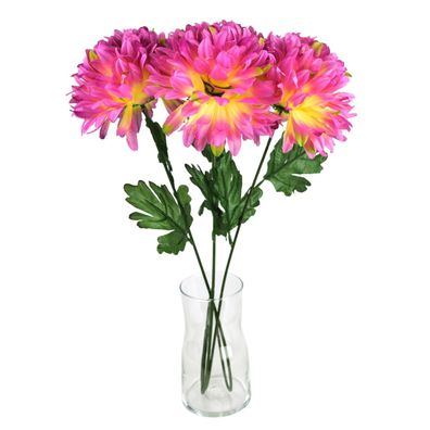 Chrysantheme rosa Ø17cm/65 cm - 3 Stück