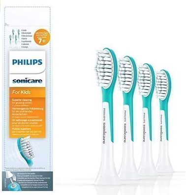 Philips Original Kinderzahnbuerstenkoepfe, 4 Stueck Packung