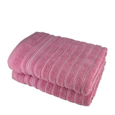 Handtuch Stripes rosa 70x140 cm