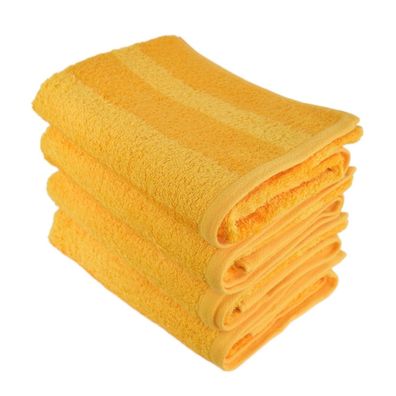 Set Bambus Handtücher STRIPE 50x90 cm 4 Stück gelb