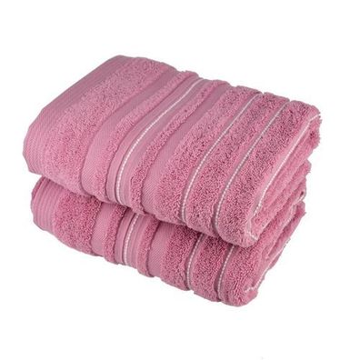 Handtuch Stripes rosa 50x90 cm