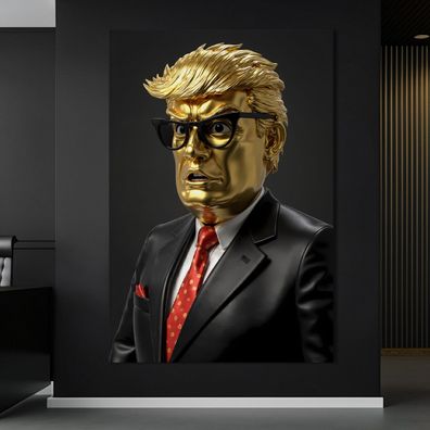 Präsident Donald Trump Wandbild Acrylglas, Leinwand, Poster Kunst Art Deko Nr1