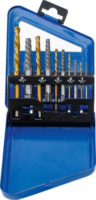 Schraubenausdreher- & Linksbohrer-Satz | HSS | titan-nitriert | 2 - 7,5 mm | 10-tl