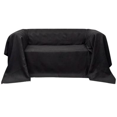vidaXL Sofahusse aus Microsuede Anthrazit 210x280 cm