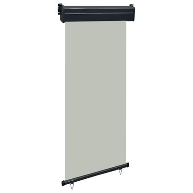 vidaXL Balkon-Seitenmarkise 85x250 cm Grau
