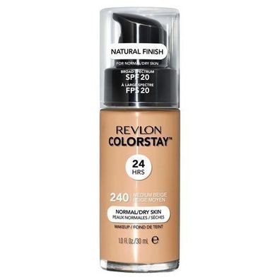 Revlon ColorStay Foundation fuer normale und trockene Haut 240 Medium Beige, 30 m