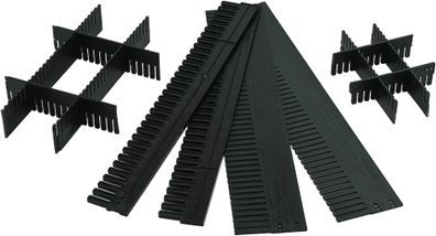 Unterteiler f. Transportstapelbehälter H.180mm PP anthrazit 10St./Karton LA-KA-PE