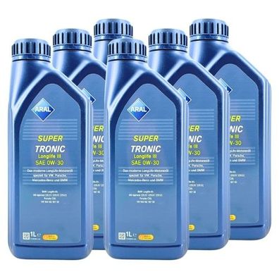 Aral SuperTronic LL III/3 0W-30 6x1 Liter