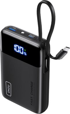 INIU 45W Powerbank - 20000mAh mit integriertem USB-C Kabel Neu & OVP