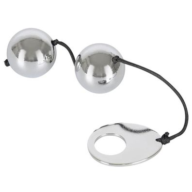 Vaginakugel Liebeskugel Beckenbodentraining Lustkugel-Duo Stahl 110g Ø 3 cm