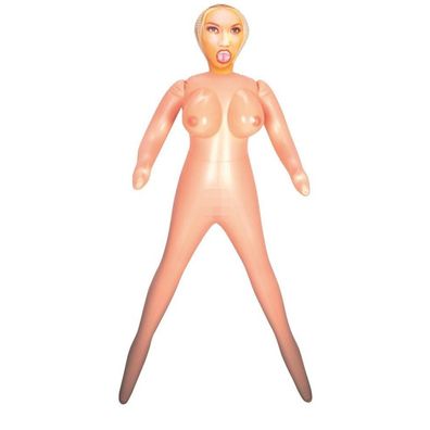 Sexpuppe Vollbusige Blondine lebensgroß 3 Loch Öffnung