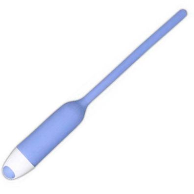 Harnröhren Spezial-Vibrator 11cm lang aus Silikon Blau